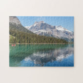 Canoe op het beroemde Emerald Lake - Yoho NP, Cana Legpuzzel (Horizontaal)