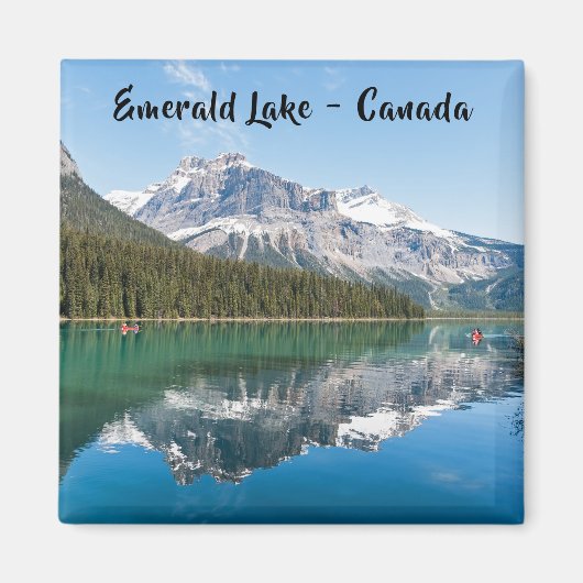 Canoe op het beroemde Emerald Lake - Yoho NP, Cana Magneet (Voorkant)