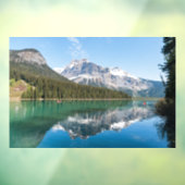 Canoe op het beroemde Emerald Lake - Yoho NP, Cana Raamsticker (Vel 3)