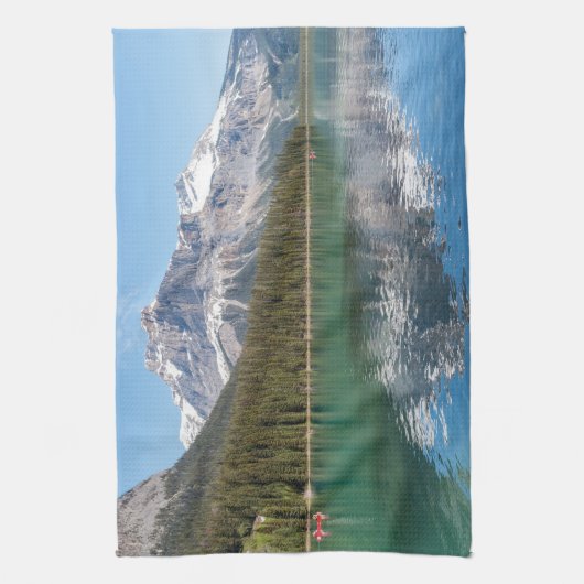 Canoe op het beroemde Emerald Lake - Yoho NP, Cana Theedoek (Verticaal)