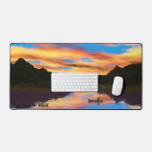 Canoe op het Sunset Lake Bureaumat (Keyboard & Muis)