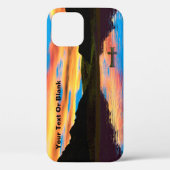 Canoe op het Sunset Lake Case-Mate iPhone Case (Achterkant)