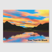 Canoe op Sunset Lake Card (Voorkant)
