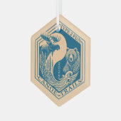 Canoe Trails Hex Ornament 2025 (Voorkant links)