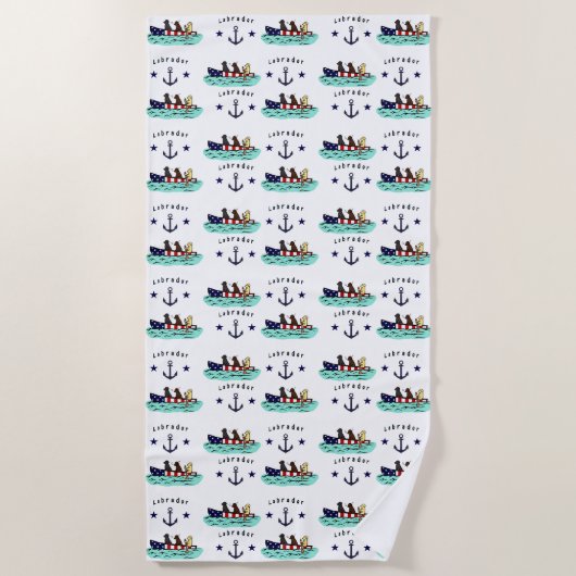 Canoeing Labrador Beach House Strandlaken (Voorkant)