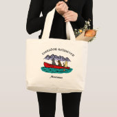 Canoeing Labrador Retrievers Grote Tote Bag (Voorkant (product))
