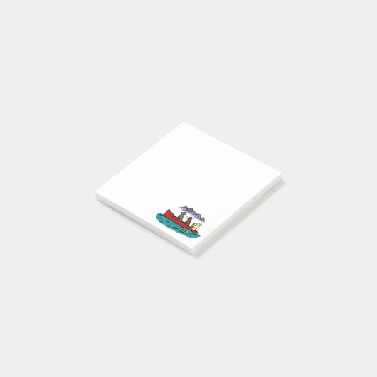 Canoeing Labrador Retrievers in de bergen Post-it® Notes (Schuin)