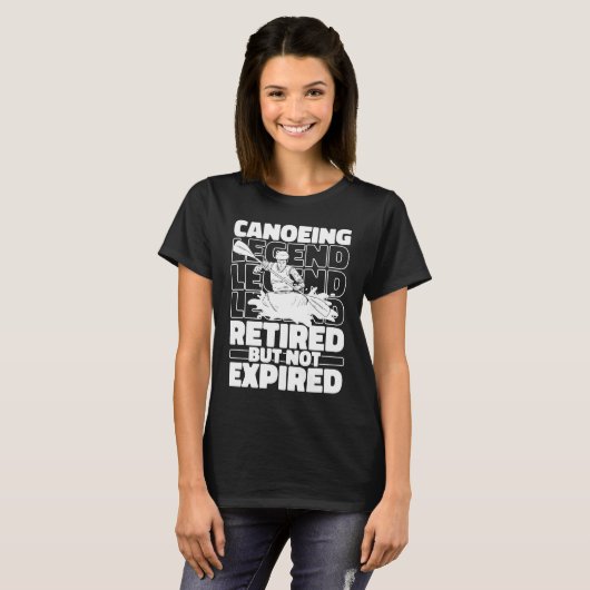 Canoeing Retired Canoeist Boat  Rafting Canoe T-shirt (Voorkant volledig)