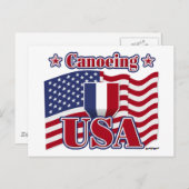 Canoeing USA Briefkaart (Voorkant / Achterkant)