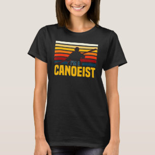 Canoeings Retro  Canoe Paddler Rowing Sport T-shirt