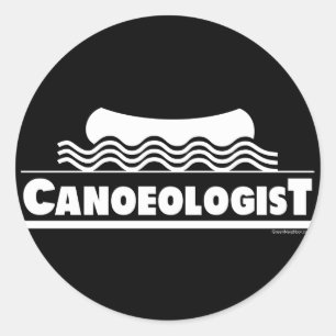 Canoeoloog Ronde Sticker