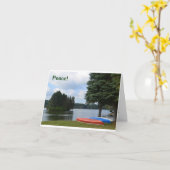 Canoës de carte de note (Fleur jaune)