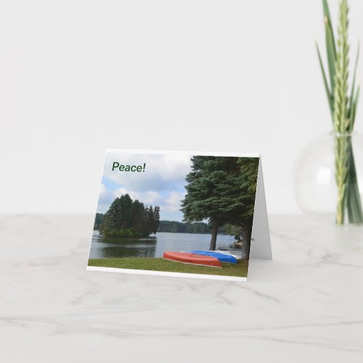 Canoës de carte de note (Devant)