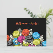 Canoës d'Halloween Invitations de fête d'Halloween (Debout devant)