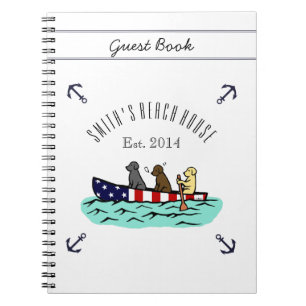 Canoing Labrador Beach House Guest Book Notitieboek