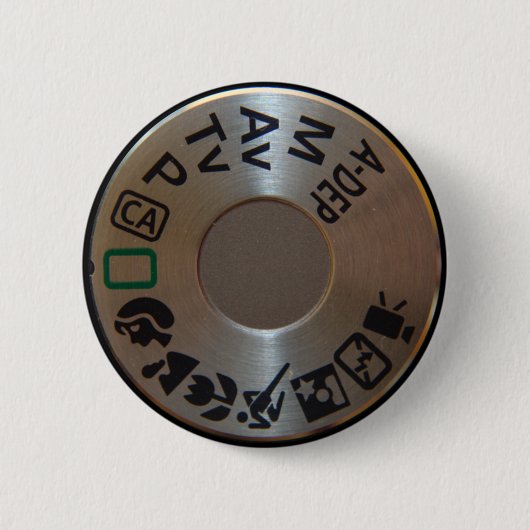 Canon 500D Mode Dial Badge Ronde Button 5,7 Cm (Voorkant)
