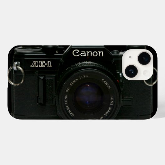 Canon AE-1 Black Camera Case-Mate iPhone Case (Achterkant (horizontaal))