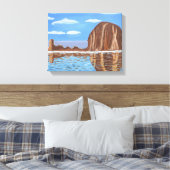 Canon Beach Oregon Canvas Afdruk (Insitu (Slaapkamer))