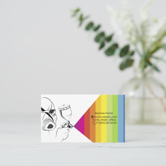 Canon de pulvérisation à la main du peintre carte  (Debout devant)