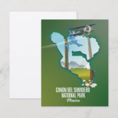 Canon del Sumidero, carte du Mexique (Devant / Derrière)