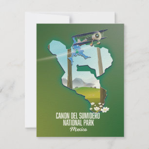 Cañón del Sumidero, Mexico kaart