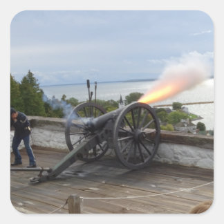 Canon Firing Vierkante Sticker