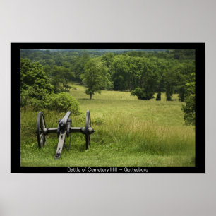 Canon in Cemetery Hill Gettysburg Pennsylvania Poster