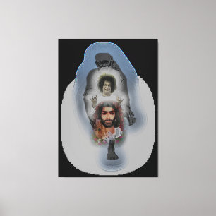 Canon Legends Sai Baba Canvas Afdruk