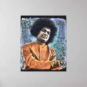 Canon Legends Sathya Sai Baba - Canvas Afdruk
