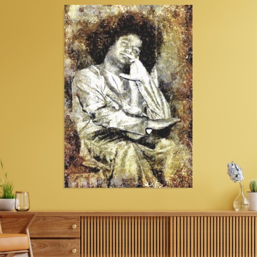 Canon Legends Sathya Sai Baba - Canvas Afdruk (Insitu (Woonkamer))