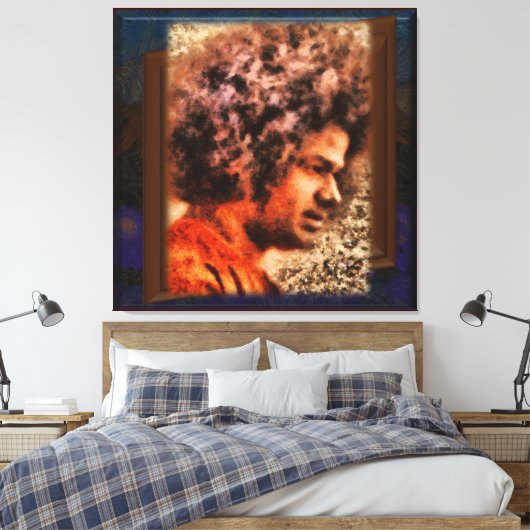 Canon Legends Sathya Sai Baba - Canvas Afdruk (Insitu (Slaapkamer))