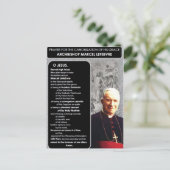 Canonisatie van aartsbisschop Marcel Lefebvre Briefkaart (Staand voorkant)