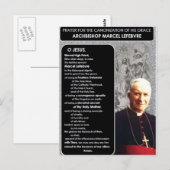 Canonisatie van aartsbisschop Marcel Lefebvre Briefkaart (Voorkant / Achterkant)
