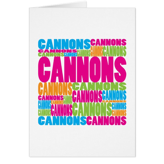 Canons colorés (Devant)