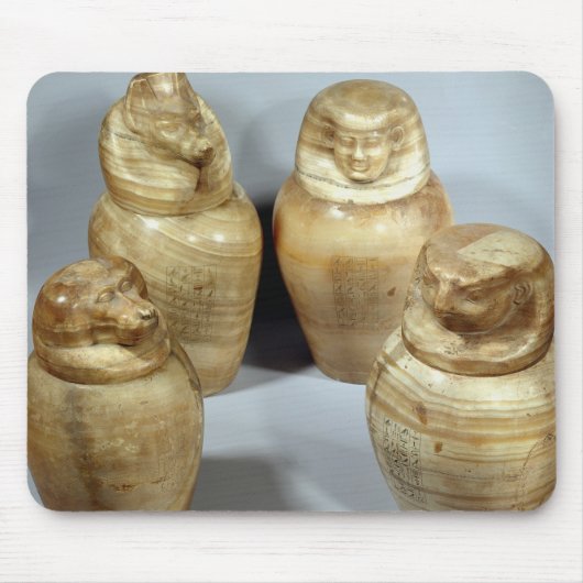Canopische potten van Hor-ir-aa, saite (broodroost Muismat (Voorkant)