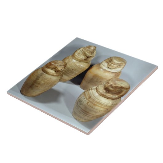 Canopische potten van Hor-ir-aa, saite (broodroost Tegeltje (Zijkant)