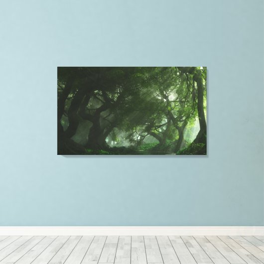 Canopy Creek (zomer) omwikkeld canvas (Insitu (Houten vloer))