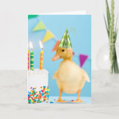 Canot avec Casquette de fête et carte d'anniversai (Devant)