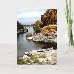 Canot solitaire, Carte de voeux vierge