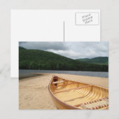 Canot sur la plage Carte postale (Devant / Derrière)