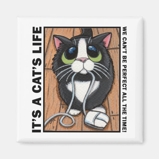 Can't Be Perfect v.01 - It's A Cat's Life Magnet (Devant)