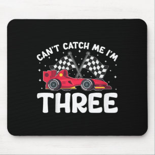 Can't Catch Me I'm 3, Kinder 3e verjaardag Red Rac Muismat