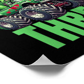 Can't Catch Me I'm 3 - Verjaardag 3e Kinder Monste Poster (Hoek)