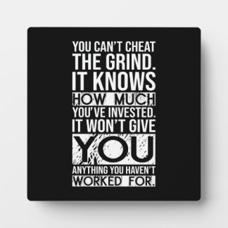 Can't Cheat The Grind - Gym, drukte, succes Fotoplaat