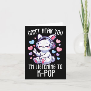 Cant Hear You Im Listening K-pop Konijn Vinger Har Kaart