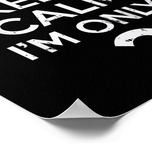 Cant Keep Calm Only 2 Grappige Tweede Verjaardag P Poster (Hoek)