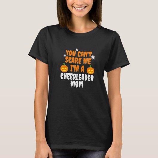 Can't Scare Me I'm Cheerleader Mom  Halloween Marr T-shirt (Voorkant)
