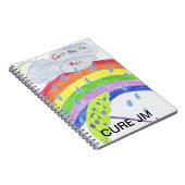 "CANT STOP THE RAIN" kunst door "Emma" Notitieboek (Rechterzijde)