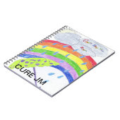 "CANT STOP THE RAIN" kunst door "Emma" Notitieboek (Linkerzijde)