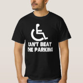 Cant versloeg de parkeerhandicap rolstoel t-shirt (Voorkant)